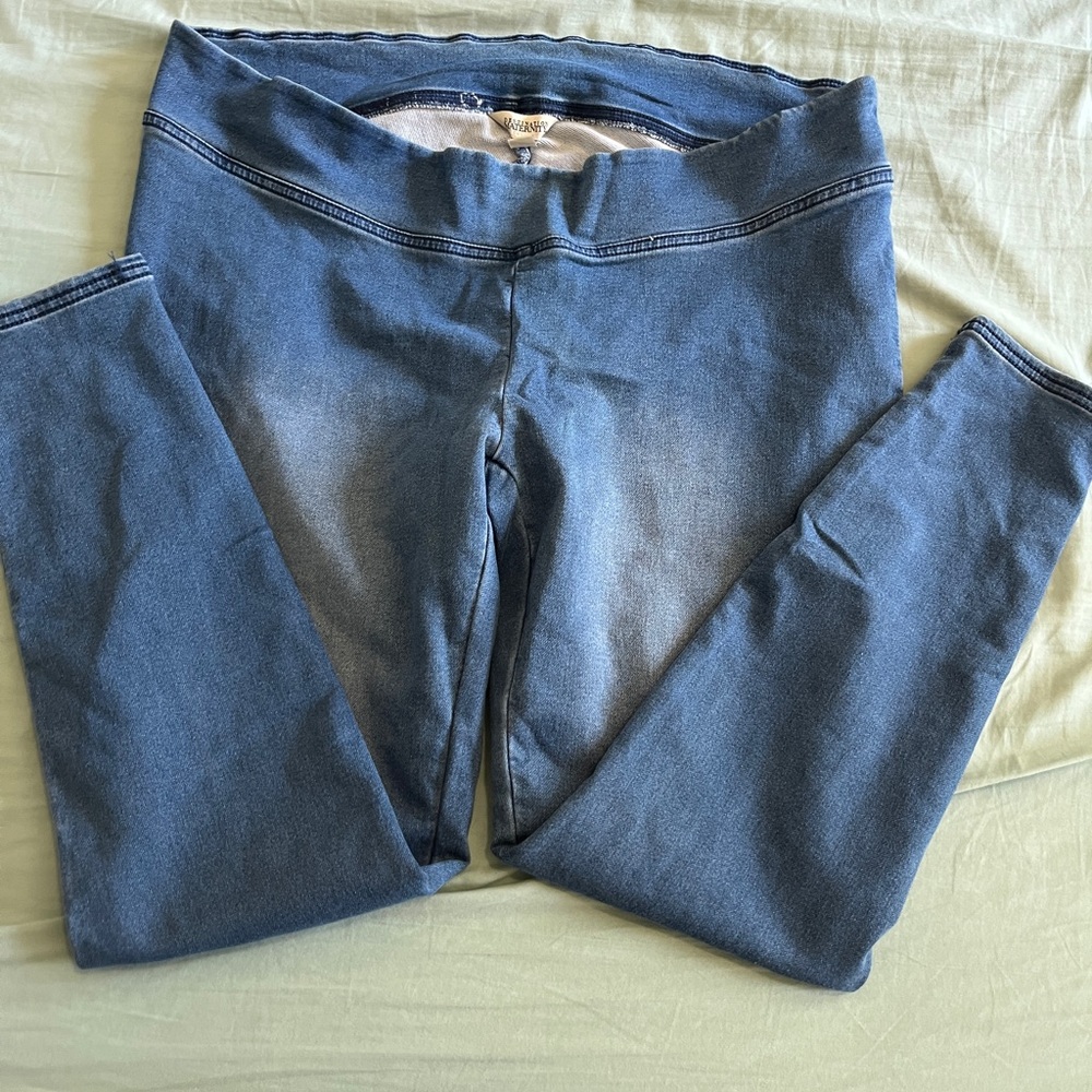 Destination Maternity Blue Jeggings Stretchy Fit